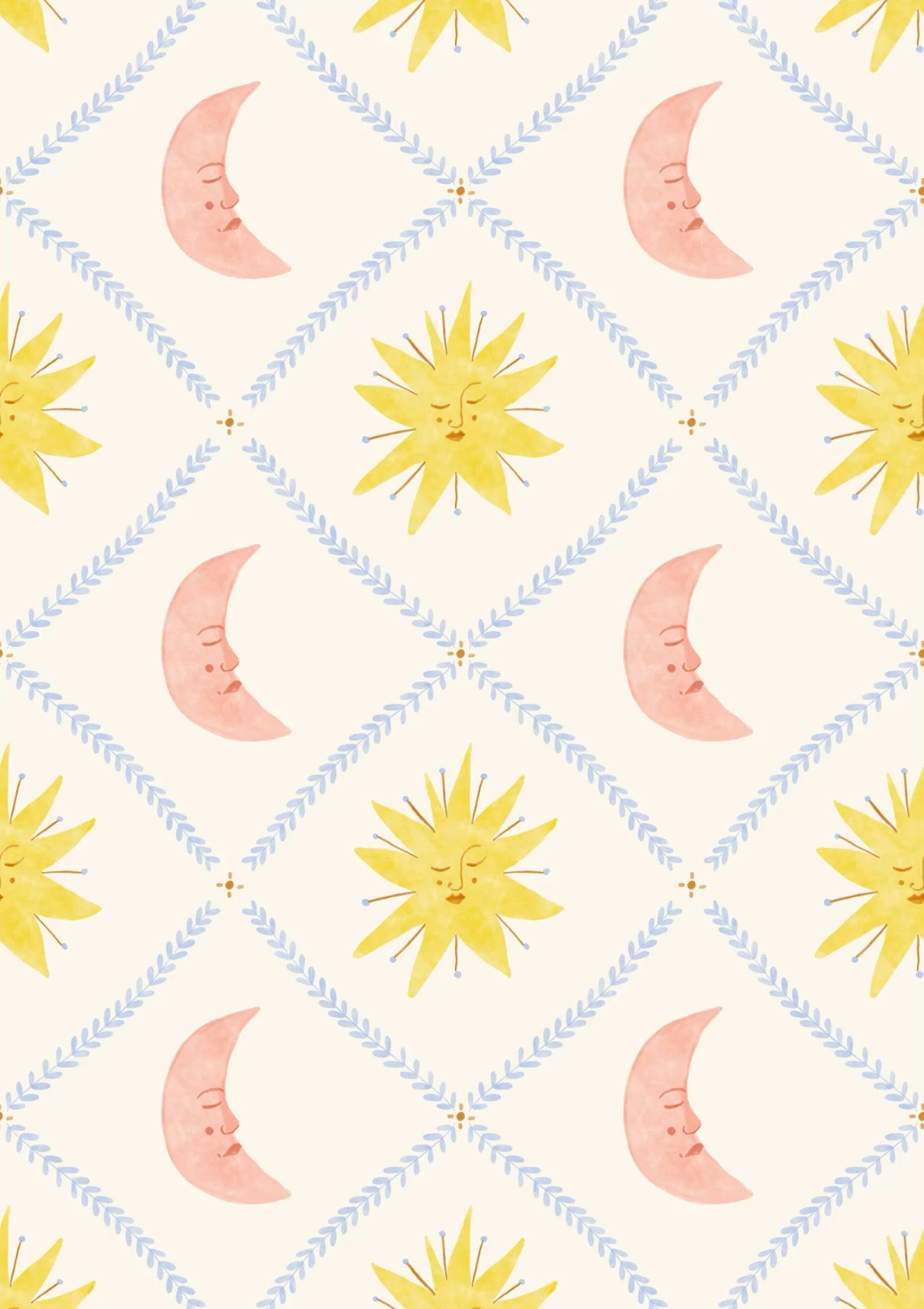 Moon and sun pattern