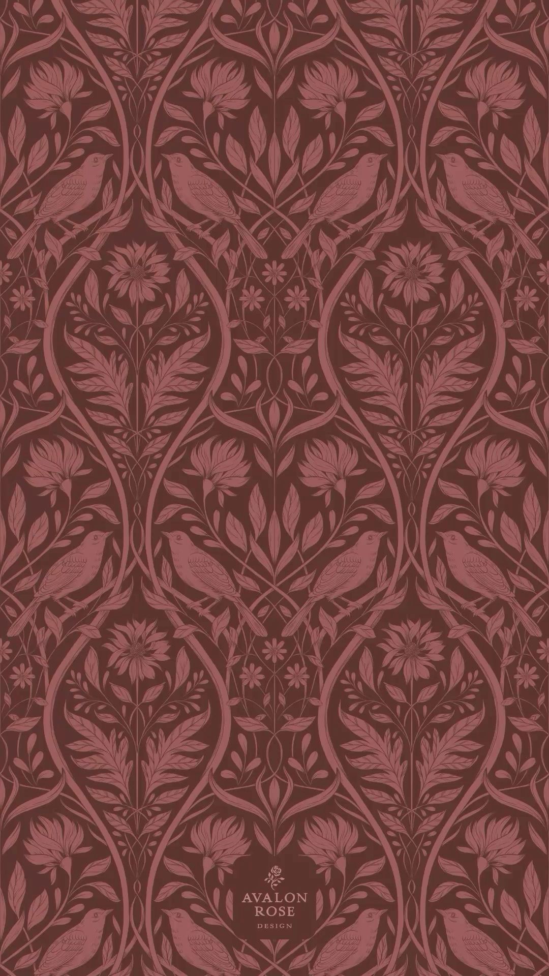 Finch & Floral Art Nouveau Fabric & Wallpaper Collection