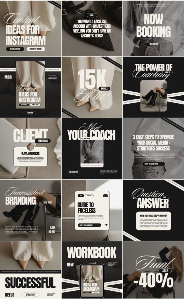 420 Instagram Templates for Business & Coach Social Media Success