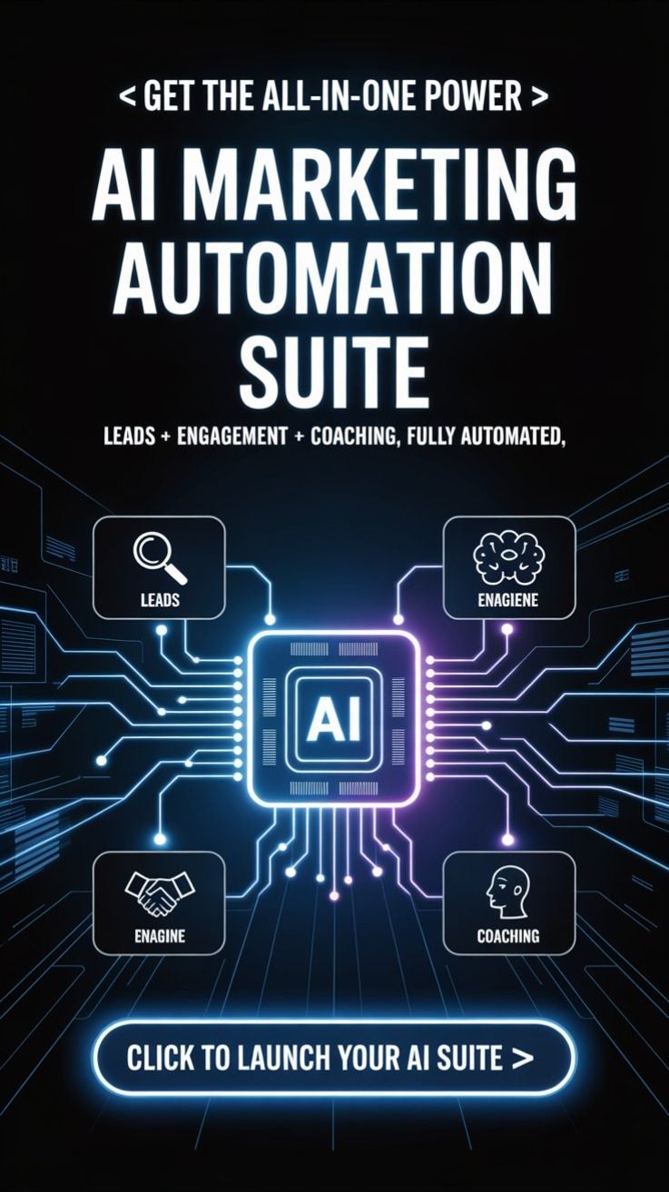 AI Marketing Suite: All-In-One Automation for Leads, Engagement & Coaching
