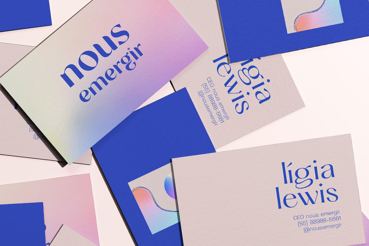 Nous Emergir Skincare Business Card