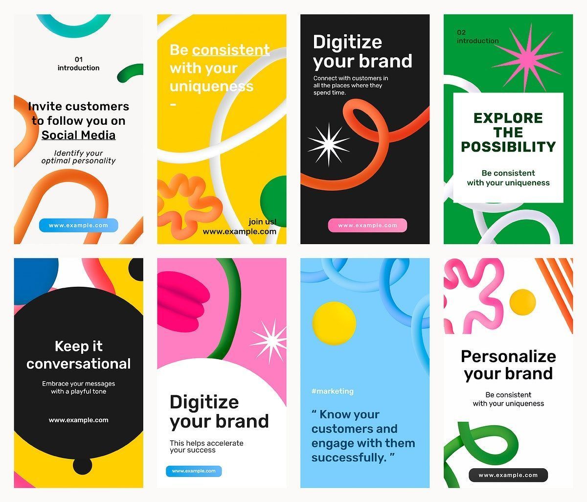 Social Media Marketing Story Template PSD Download