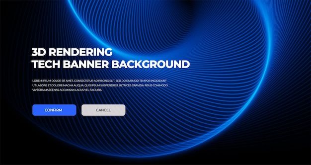 Abstract website scifi tech banner background | Premium PSD