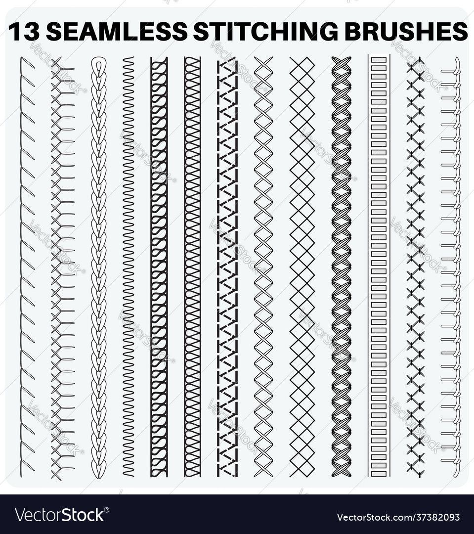 Seamless Sewing Vector Images (over 11,000)