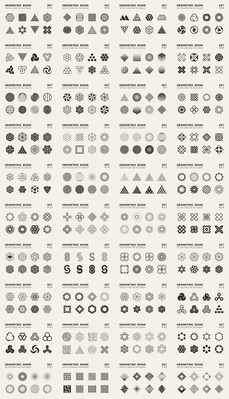 Geometric Signs for your Graphic Design Projects