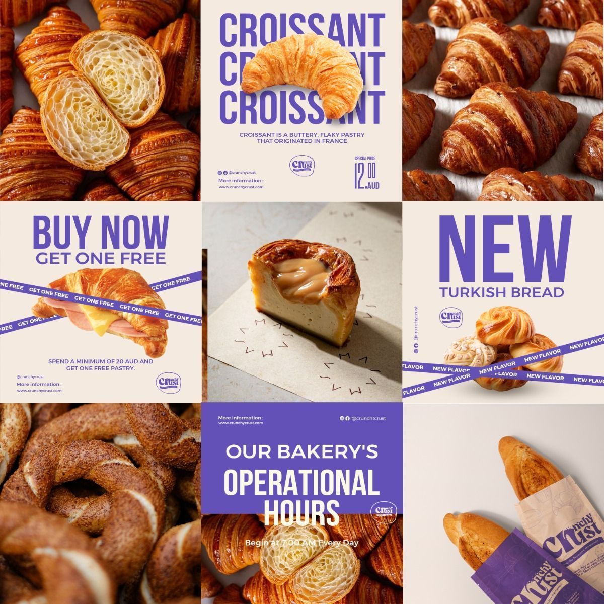 bakery social media design