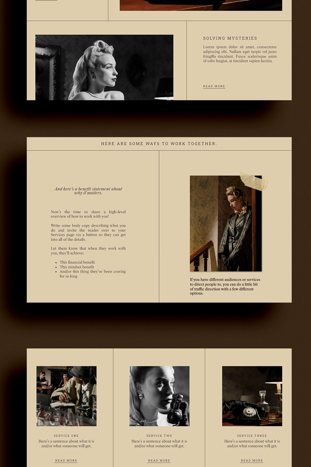 Mysterious & Editorial Showit Website Template for Writers, Consultants, and Coaches