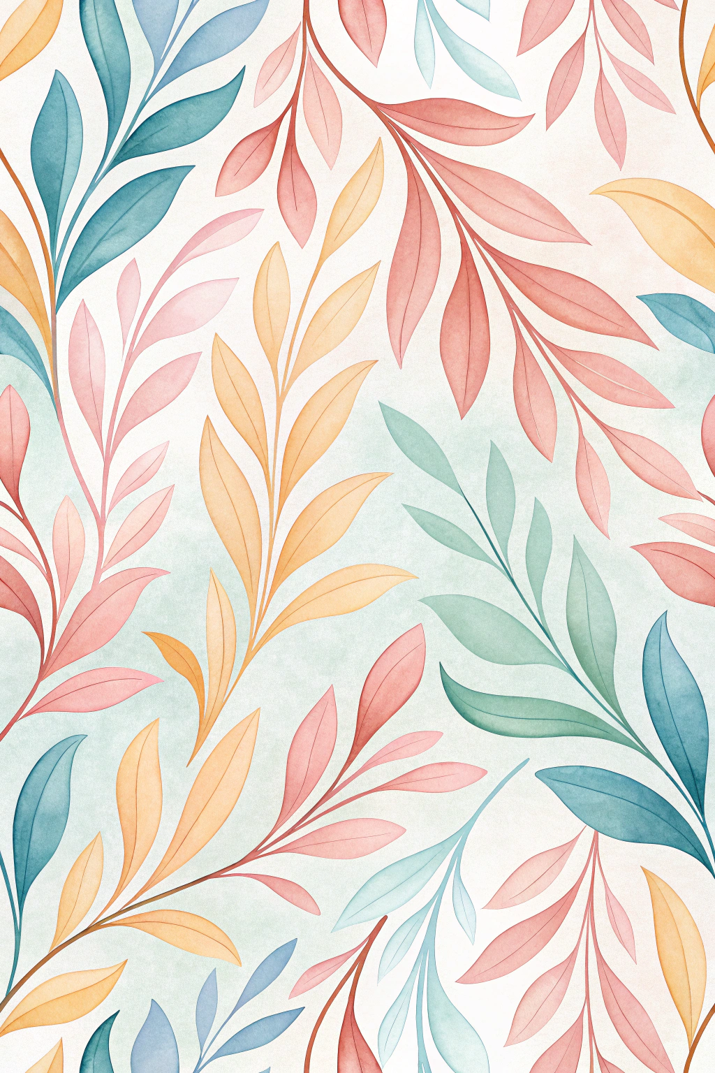 Abstract watercolor blobs seamless pattern – pastel organic shapes