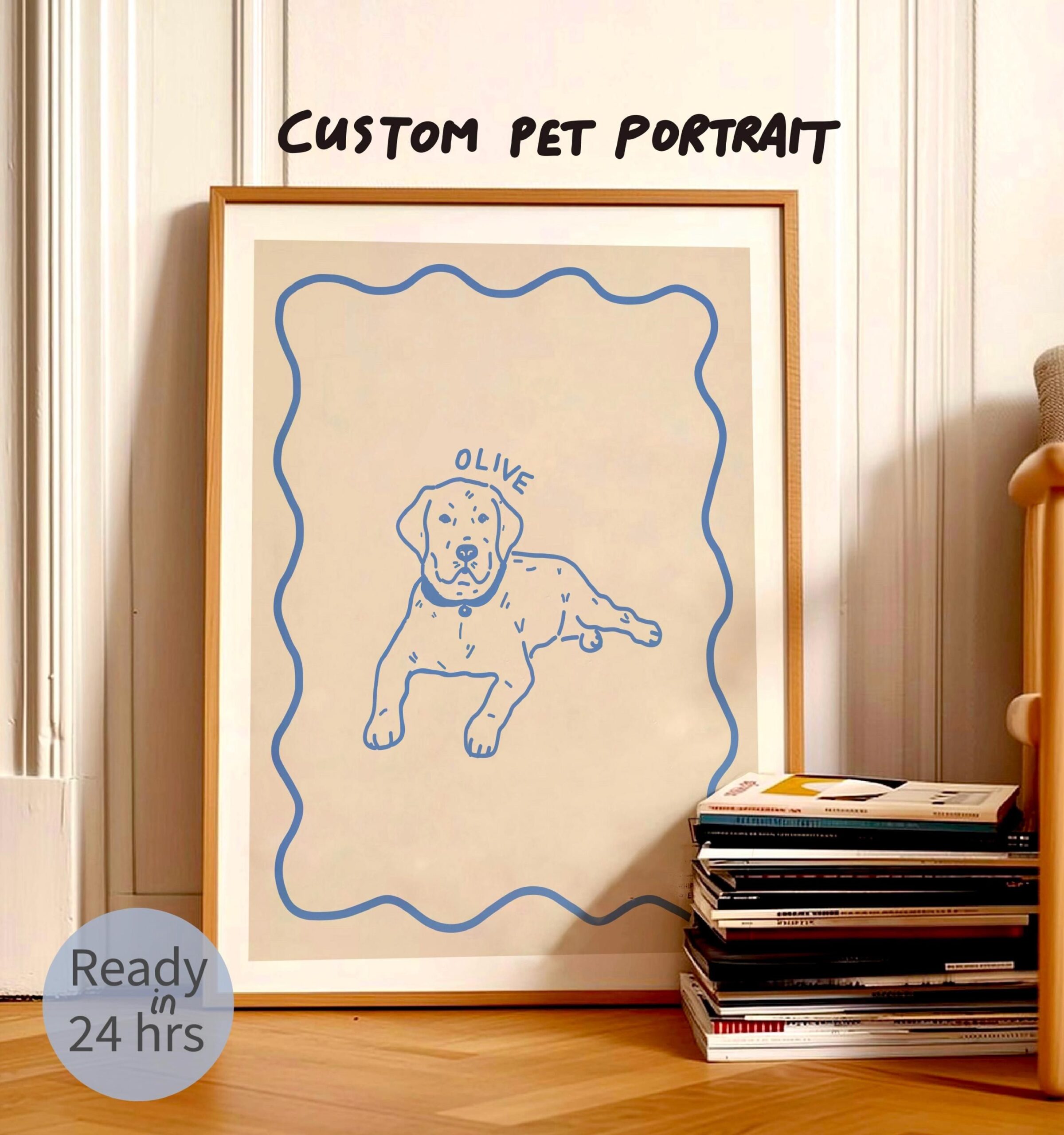 Portrait de chien personnalisé, portrait d’animal de compagnie mal dessiné, cadeau personnalisé amusant, cadeaux pour amoureux des chiens, commission pour animaux de compagnie, impression d’illustration d’animal de compagnie, impression moche