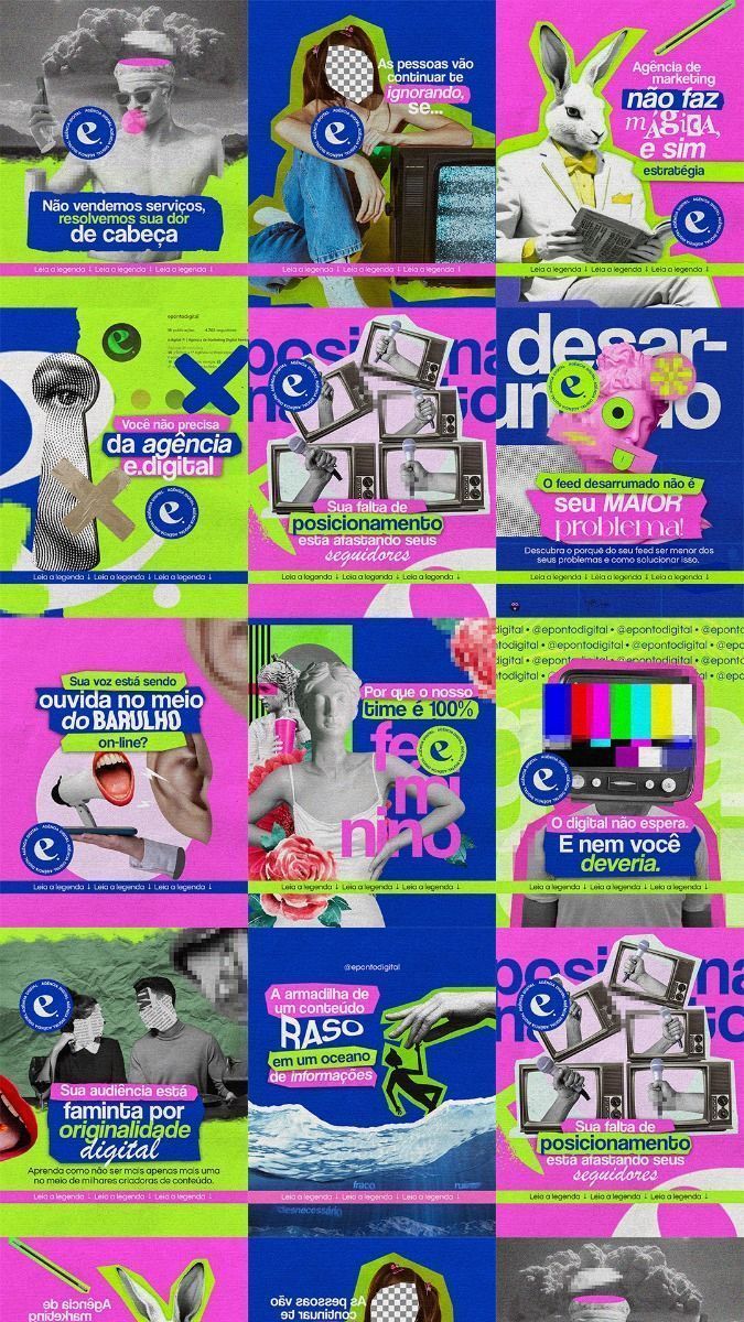 Level up your feed with this Instagram template! Perfect social media design for marketing agen