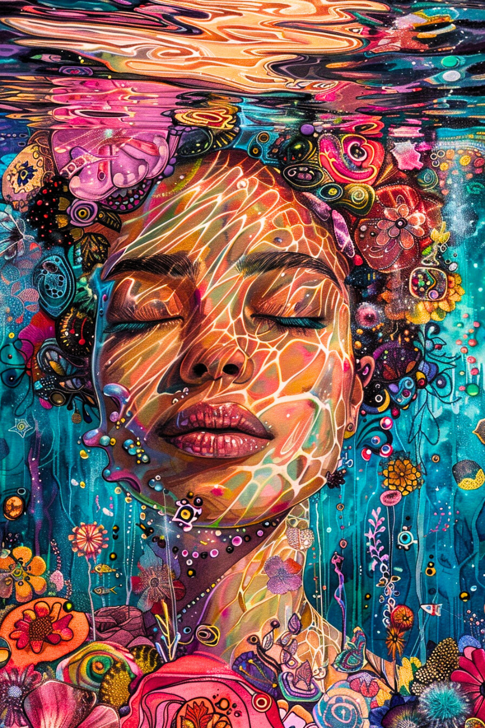 Woman Art Poster, Digital Art, AI-Generated