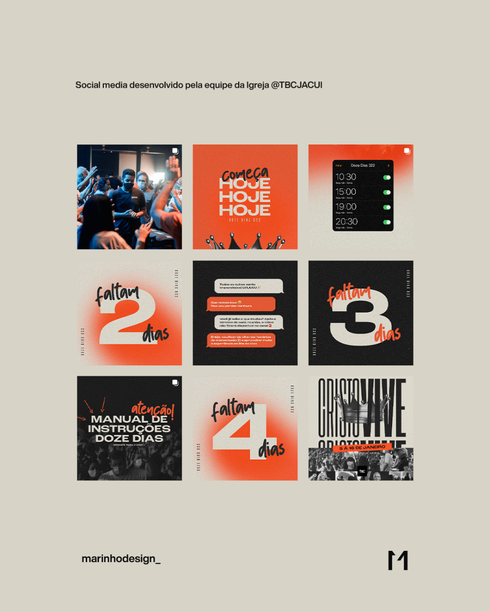 CRISTO VIVE // TBC JACUI – Marinho Design