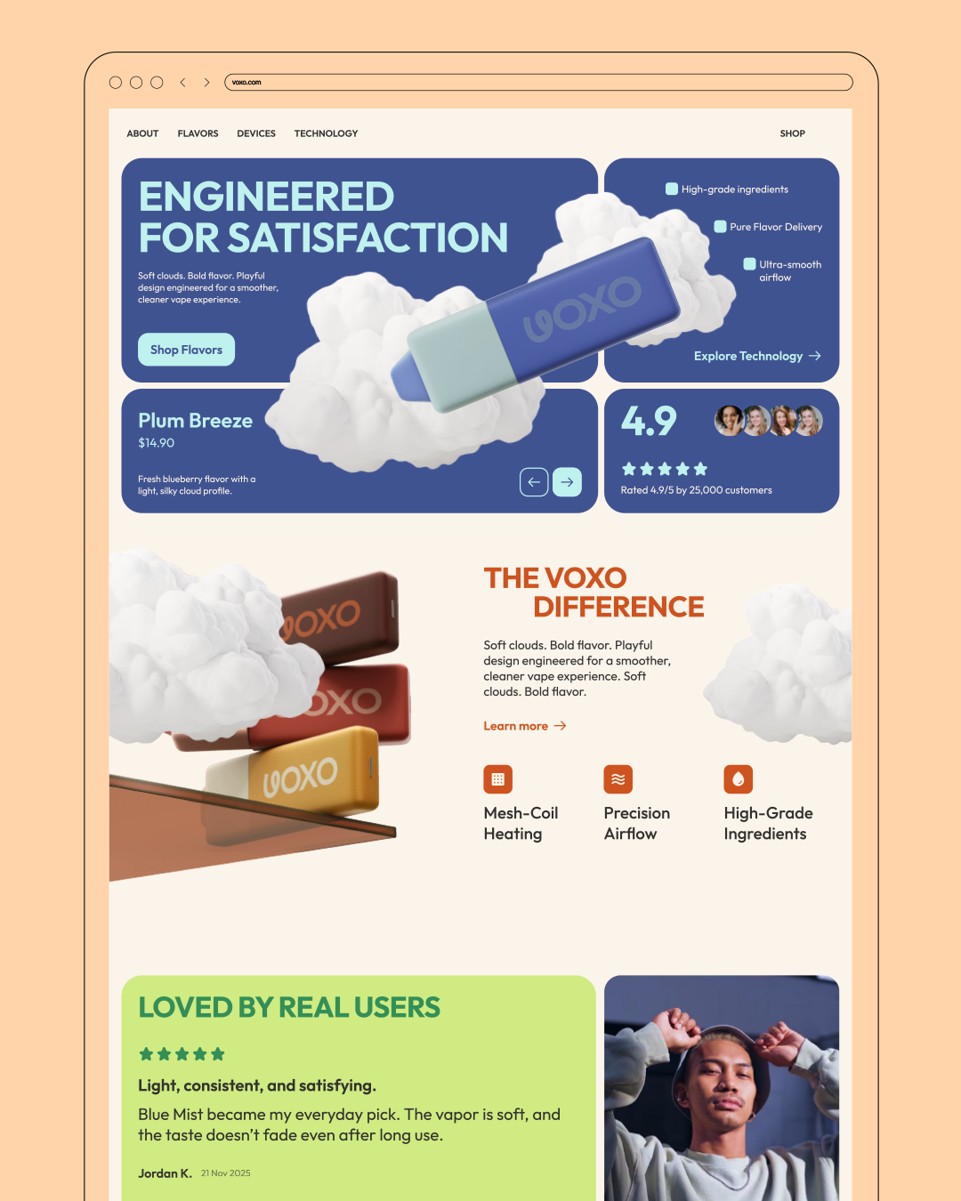 VOXO Technology-Focused Brand Strategy, Visual Identity & Digital Design by MarkaWorks