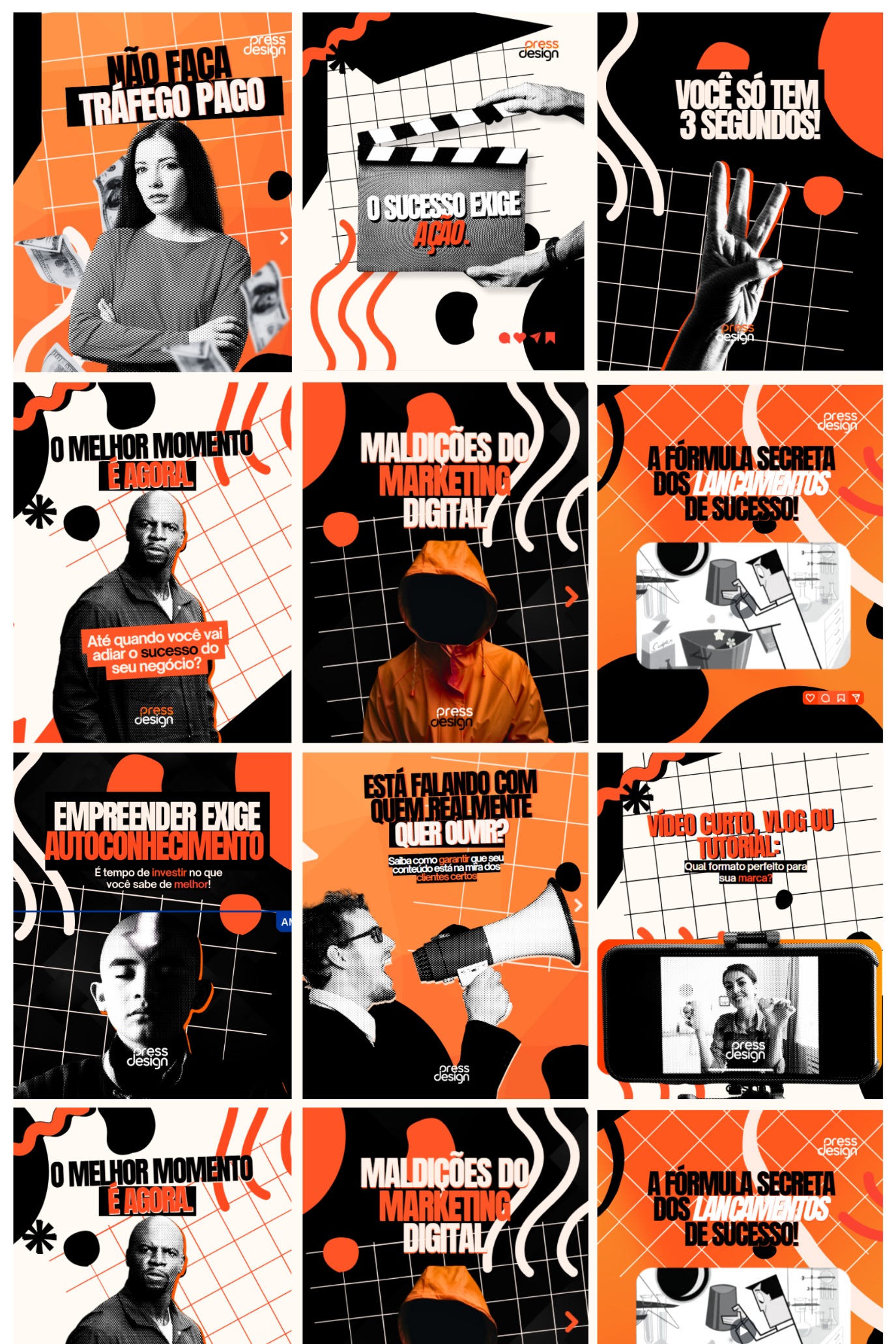 POST DESIGN SOCIAL MEDIA LARANJA