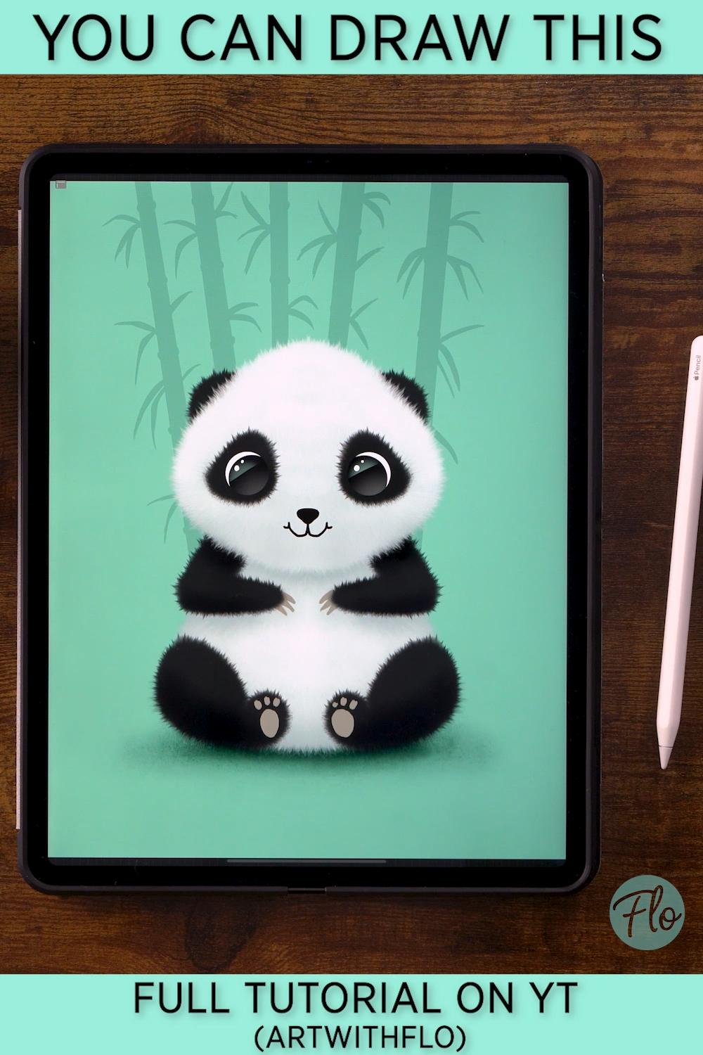 Panda Drawing in Procreate