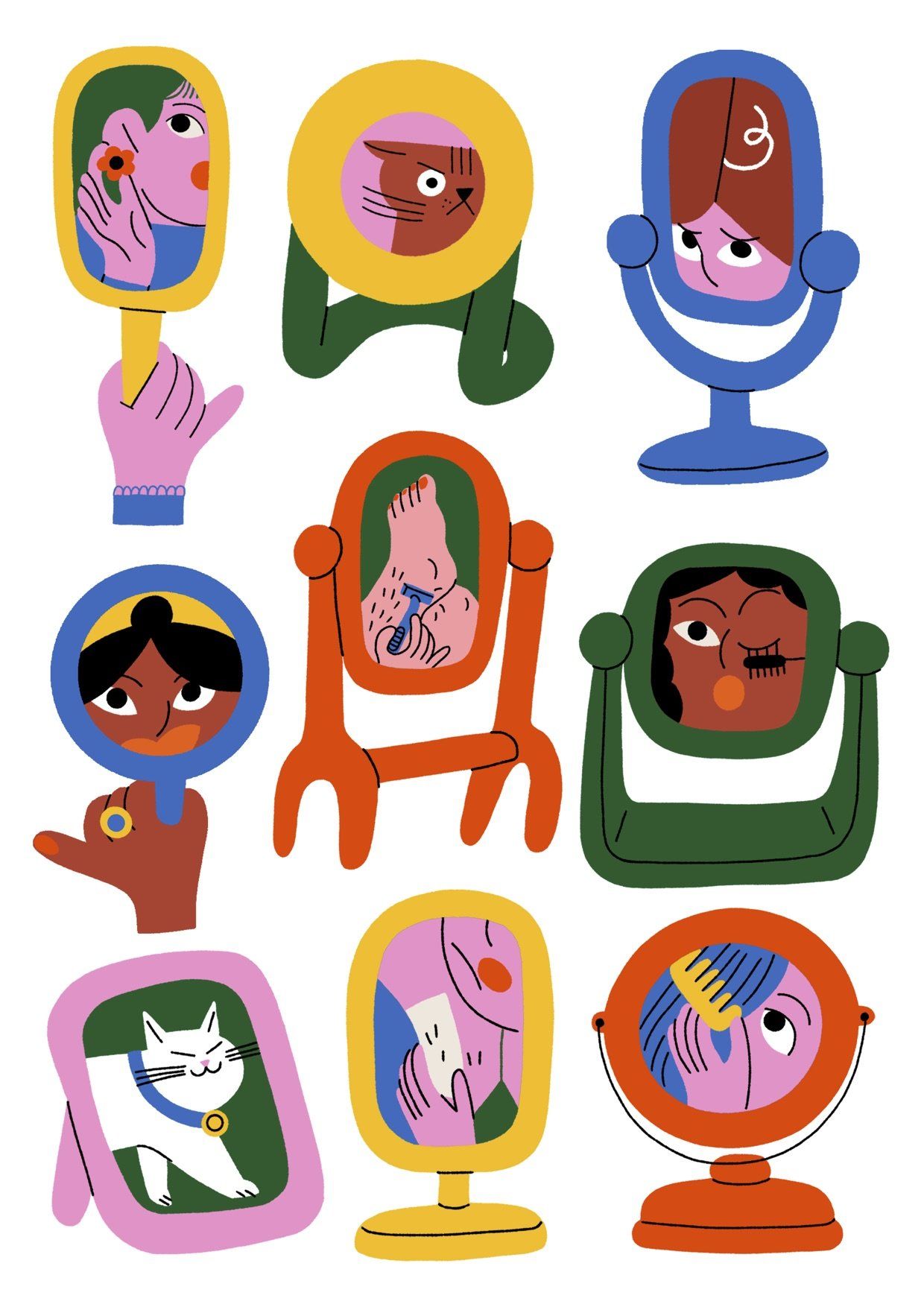 Mirors portraits • Lou Gille