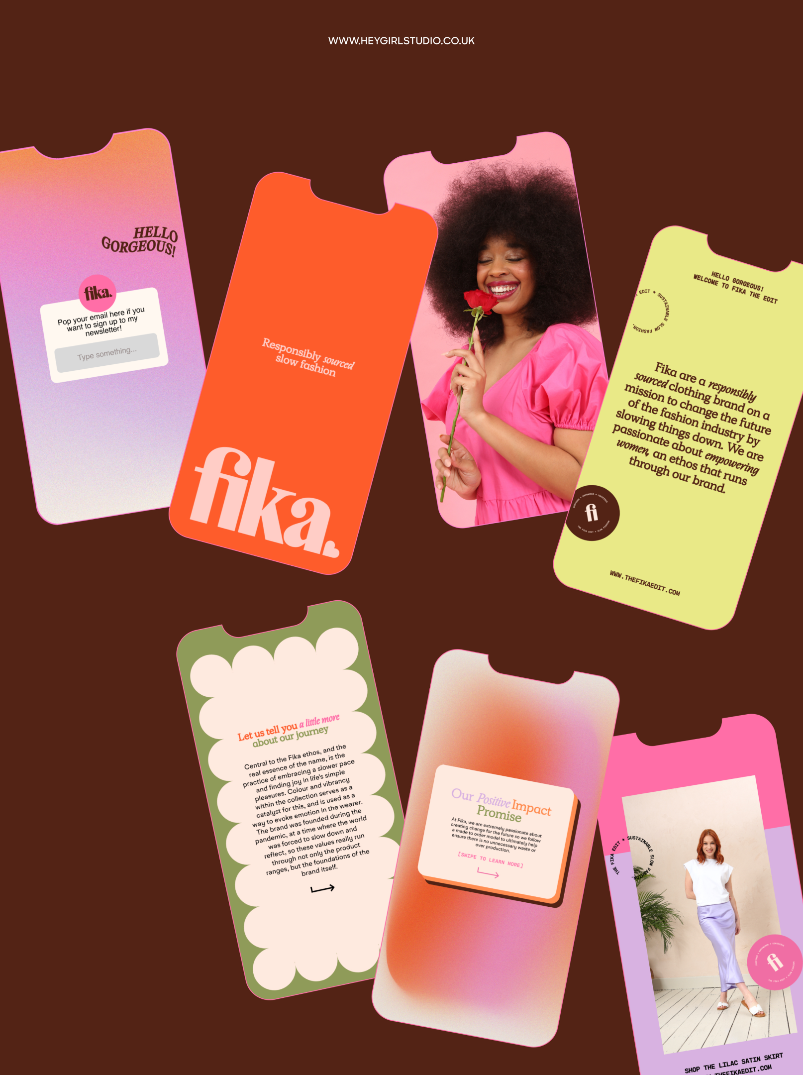 Colourful, Playful Branding Design & Social Media Templates for a Sustainable Fashion Brand