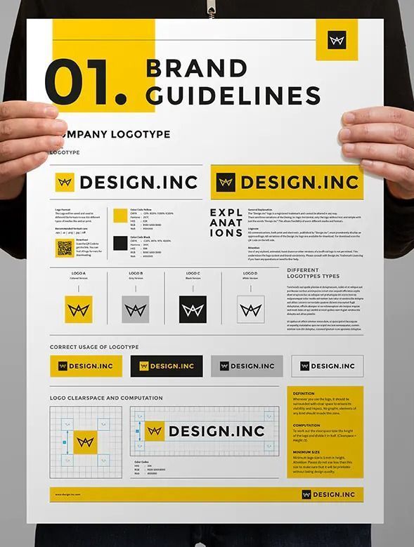 ✔️Brand Manual and Guidelines Posters Template