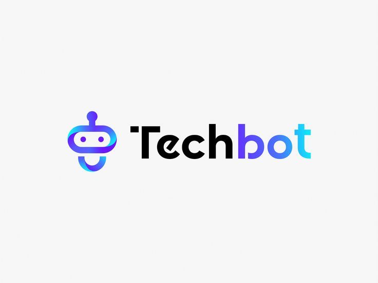 Modern Techbot logo design for Ai Robot Technology