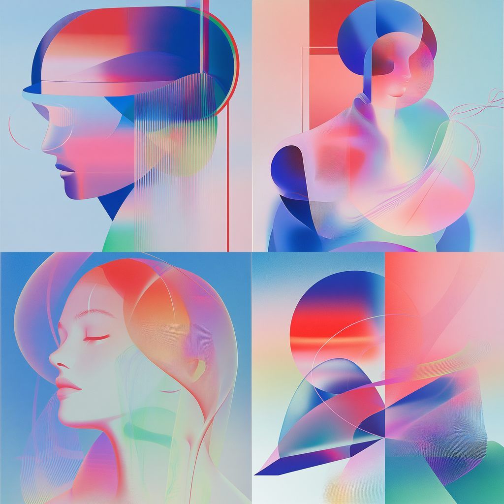 Ethereal Gradient Dreamscapes Midjourney style | Andrei Kovalev’s Midlibrary