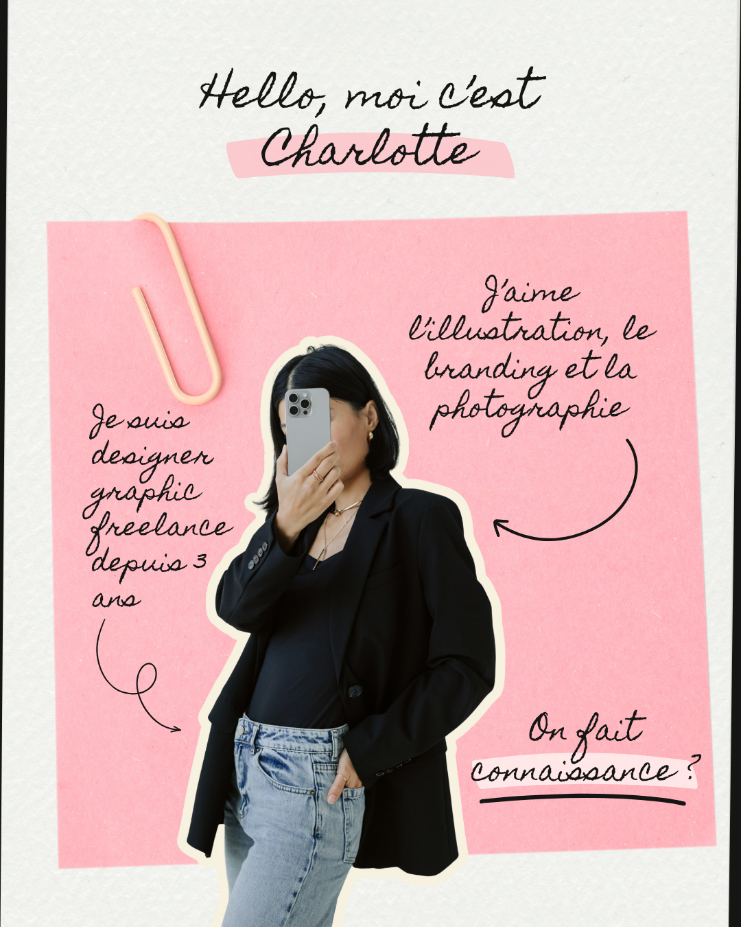 Template Canva Post Instagram Qui-suis-je Freelance Moderne