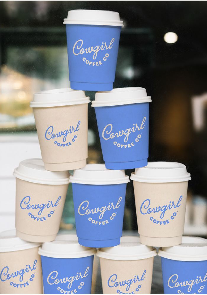 Brand Identity | Cowgirl Coffee Co. | Takeout Coffee Cups