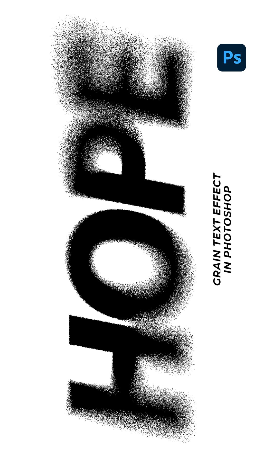 Grain Text Effect – Photoshop Tutorial