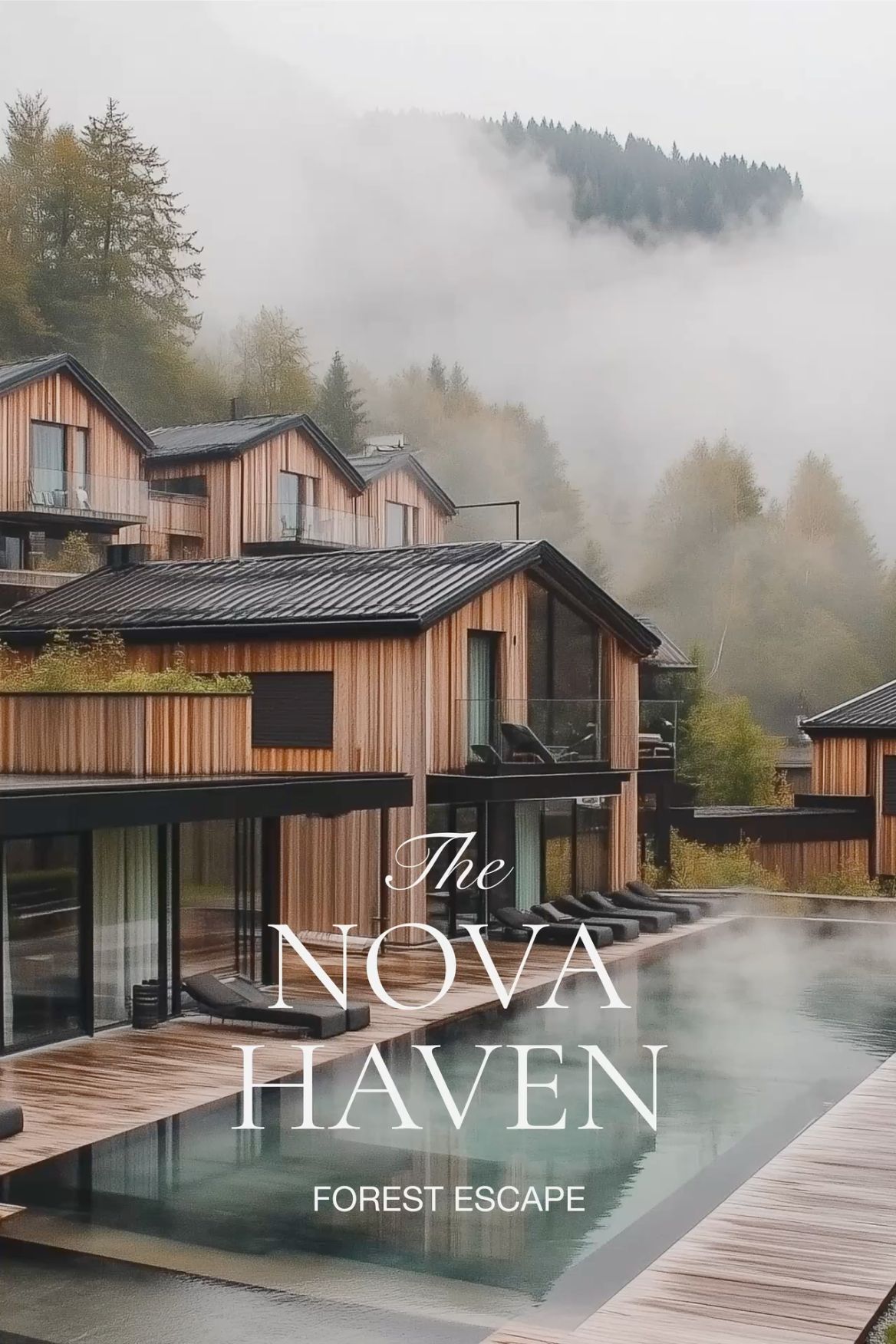 Дизайн логотипа / фирменного стиля для футуристичного ретрита в лесу