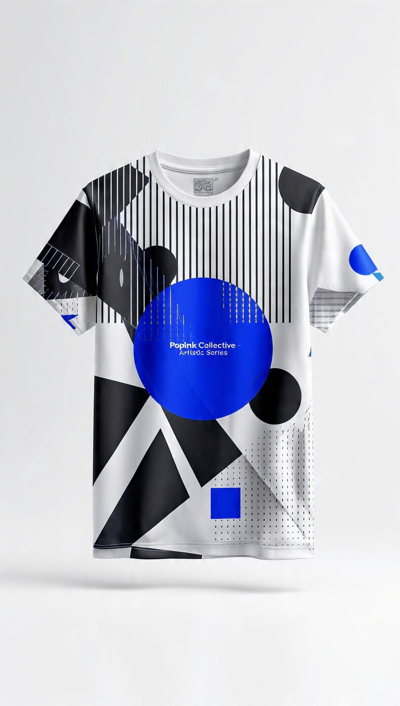 Modern Art Tee: Geometric Vision