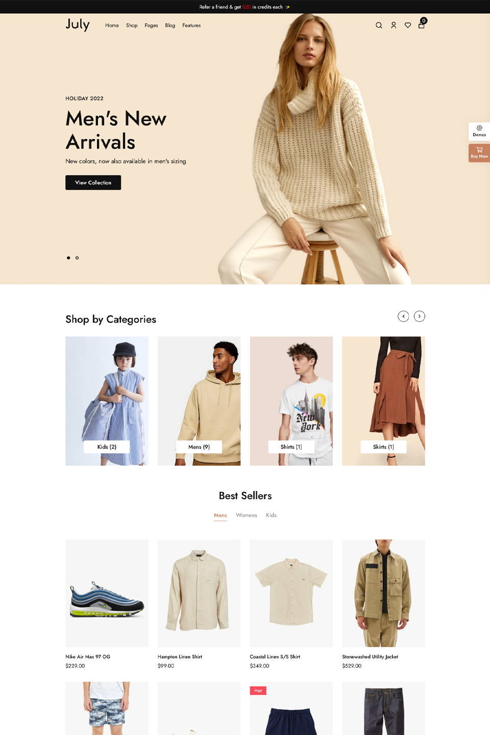 July – eCommerce WordPress Theme