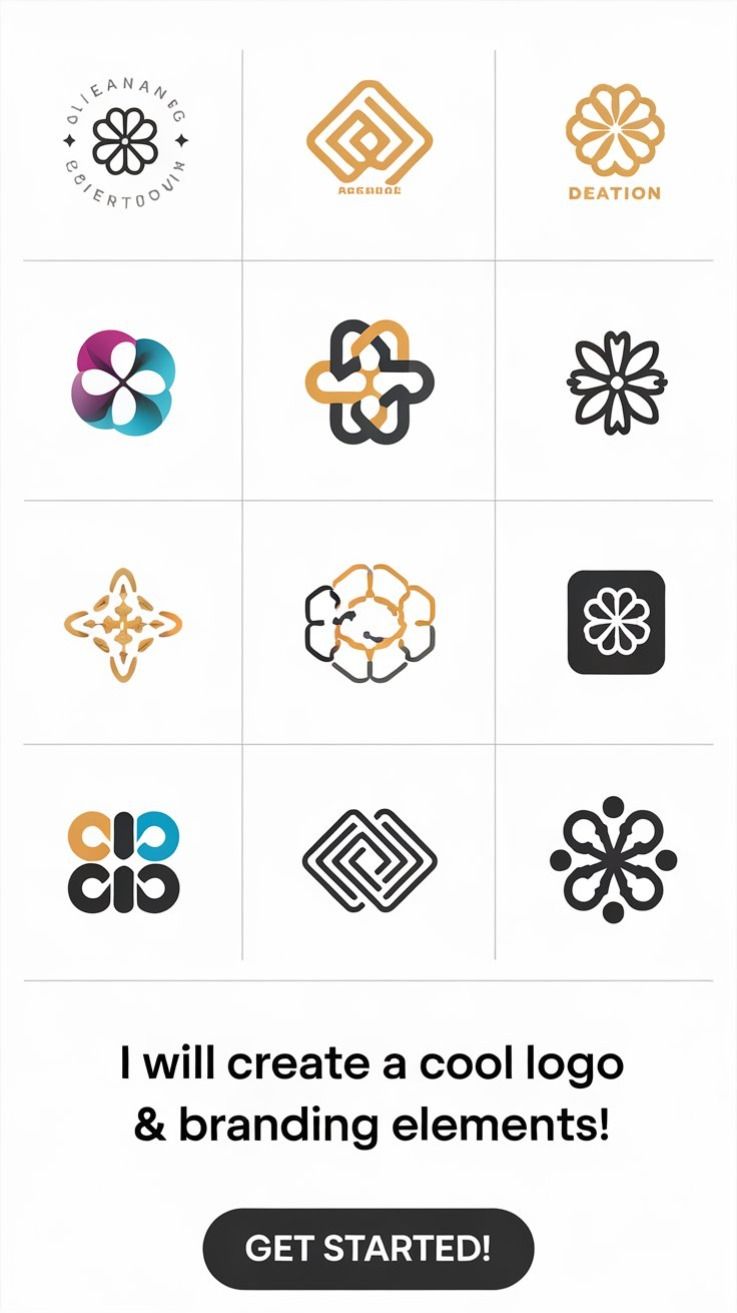 Unique Logo & Cool Branding Elements Design!