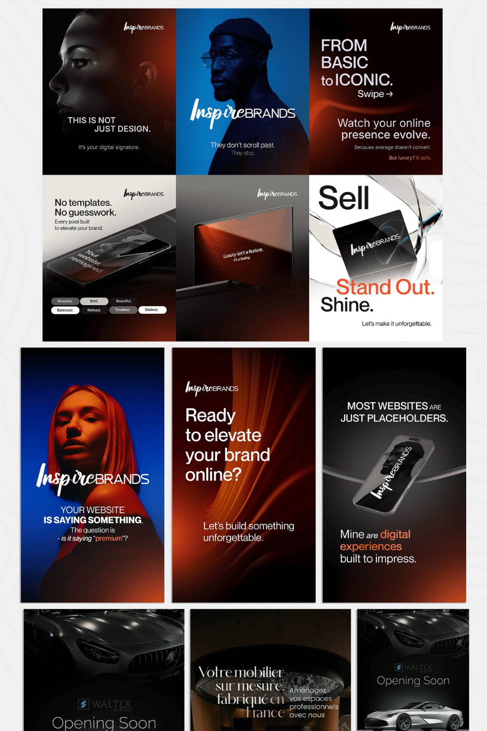 I will create scroll stopping instagram post designs for your brand