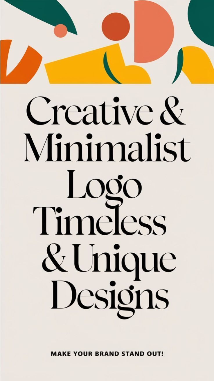 🎨 Creative Minimalist Logo Design – Unique, Timeless & Professional Branding