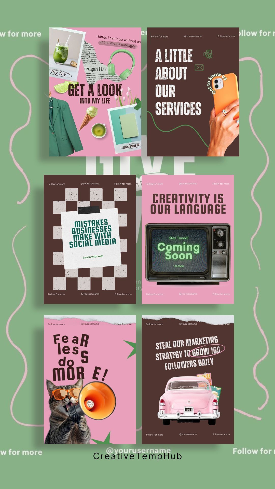 Instagram Template Designs, Social Media Manager Post Ideas, Content Creator Post