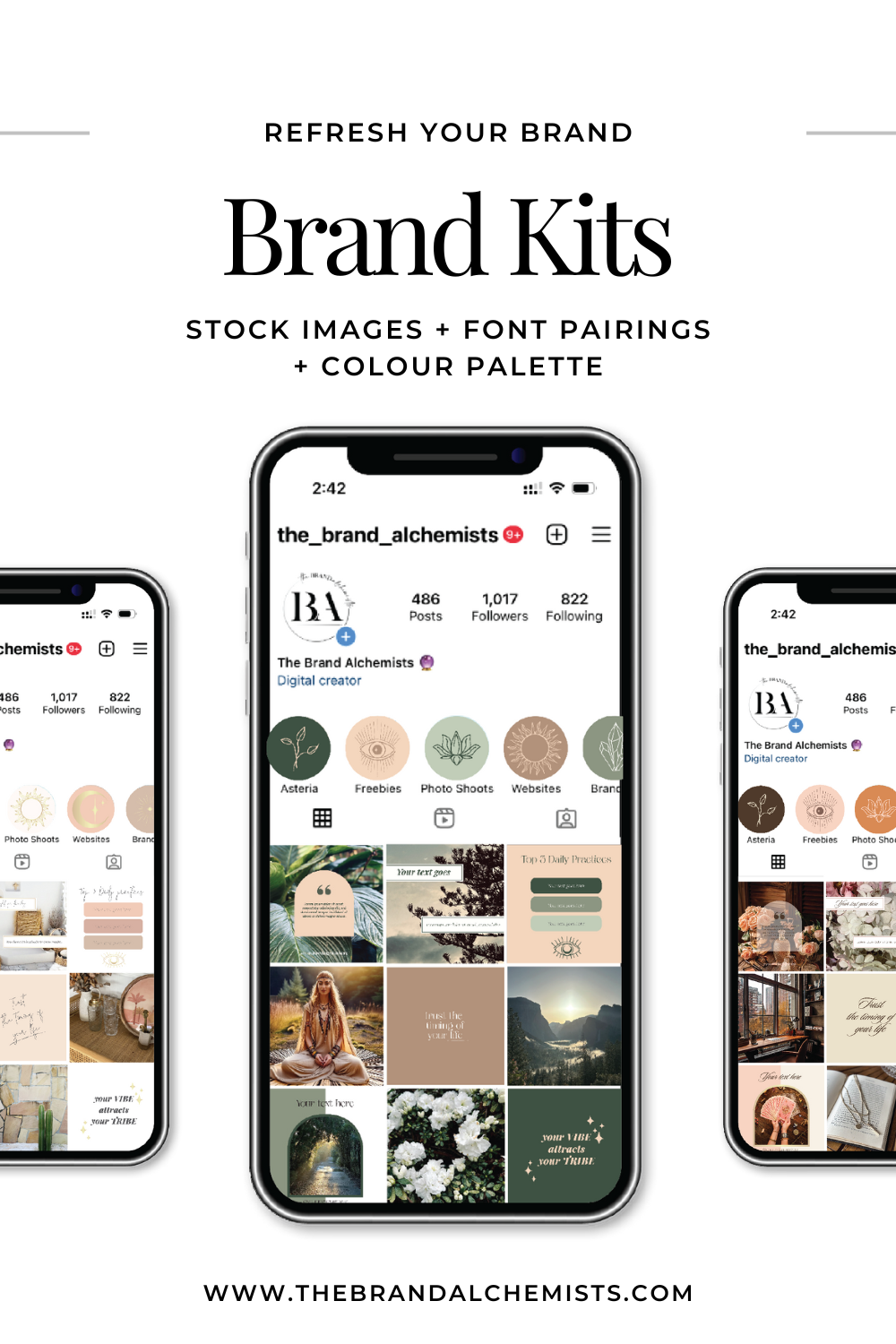 Brand kits for holistic wellness brands