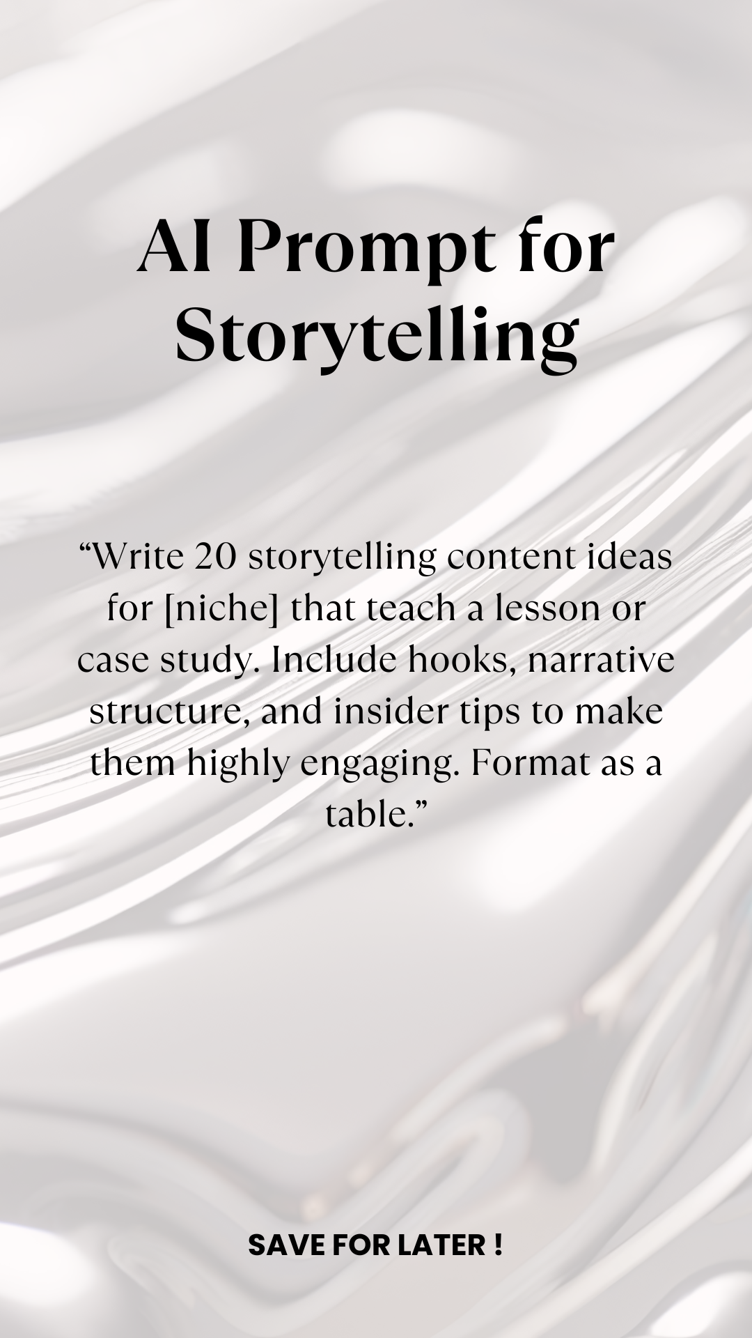 AI Prompt For Storytelling