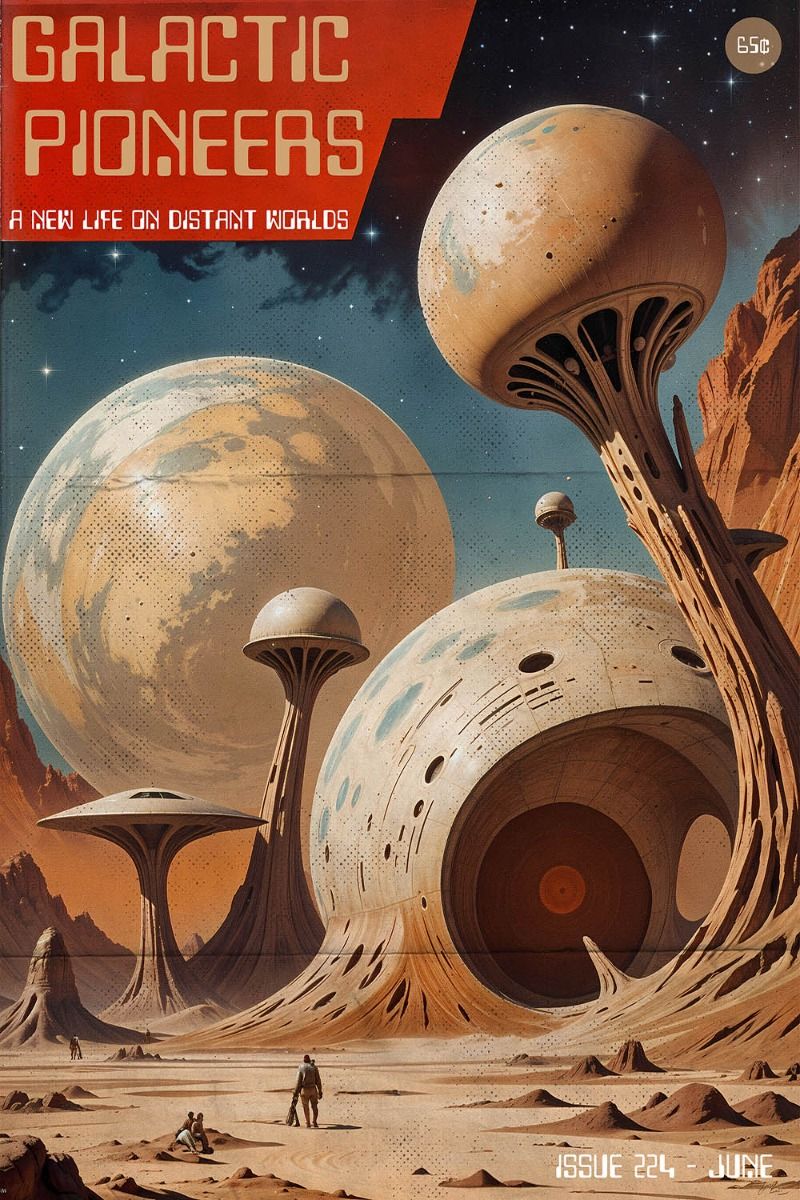 Nostalgic Sci-fi Print, Retro Home Decor, Dorm Room Sci Fi Poster