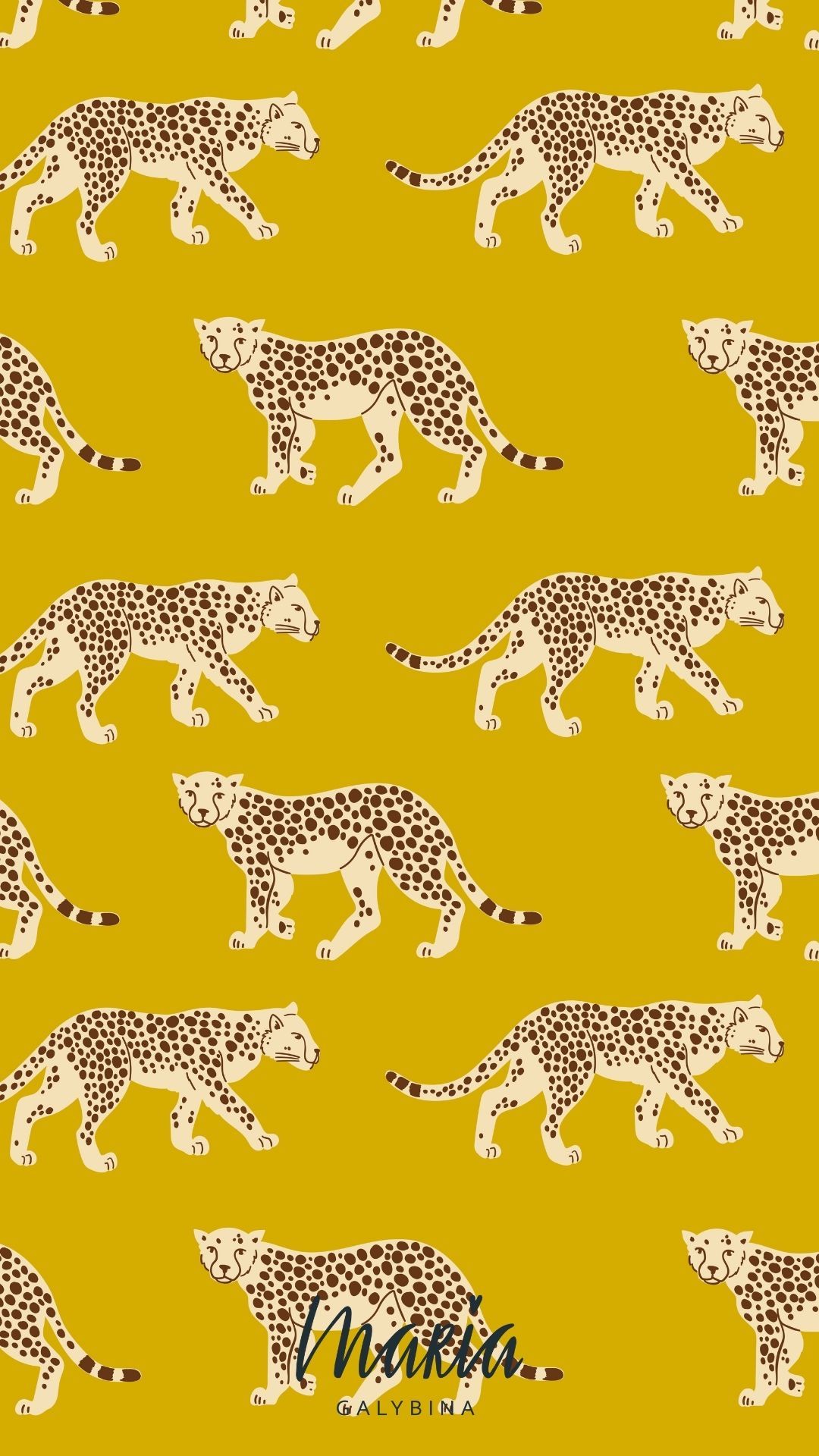 Vector seamless pattern design with exotic cheetahs is ready for licensing in digital format