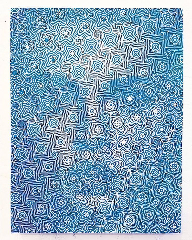 Artist Hides AI Faces Within Densely Patterned Paintings