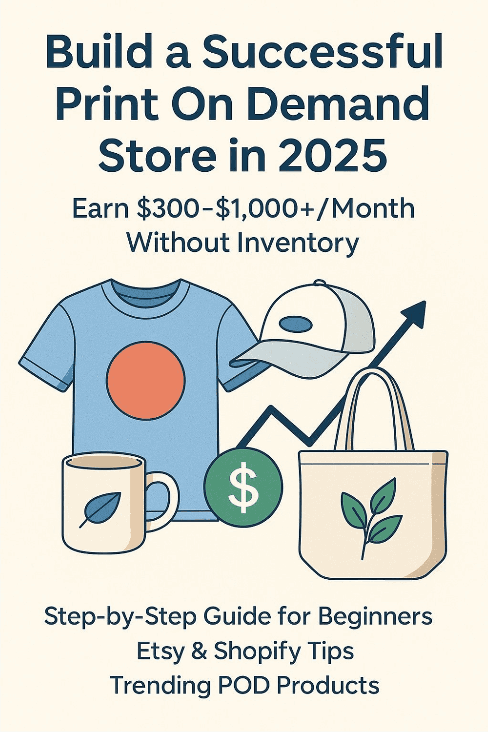 Start a Print On Demand Business in 2025 & Earn 0–,000+/moth – No Inventory Needed!