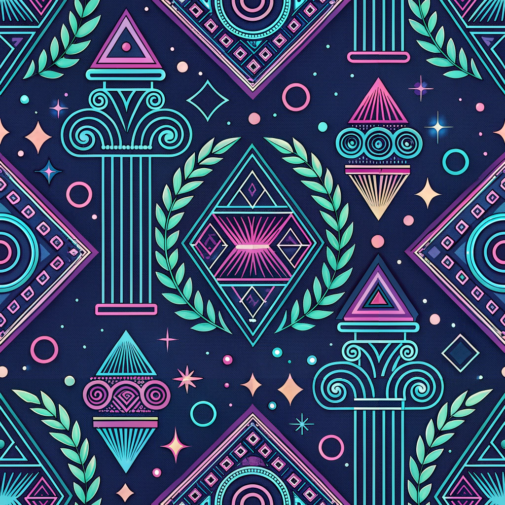 Tech Boho inspired pattern