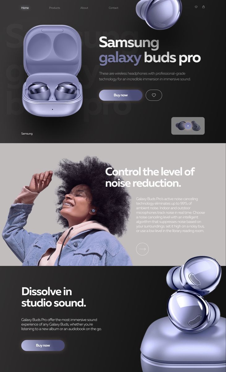 Samsung WordPress Store Website