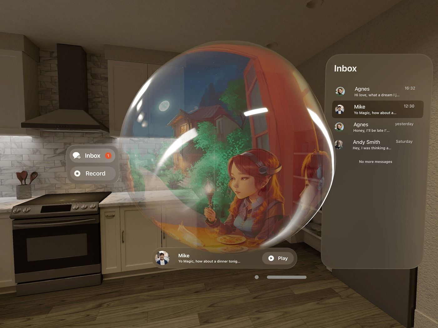 Closer – Apple Vision Pro AI voice communicator