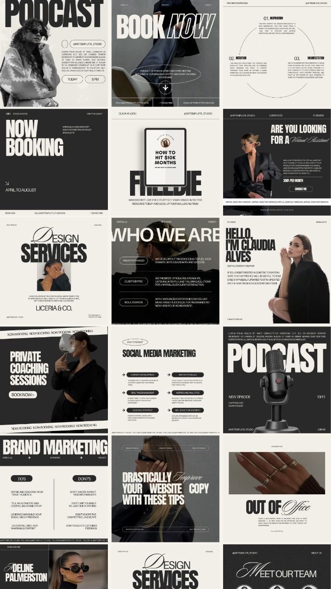 Social Media Manager Aesthetic Instagram Template | Canva Template | Social Media Template soci