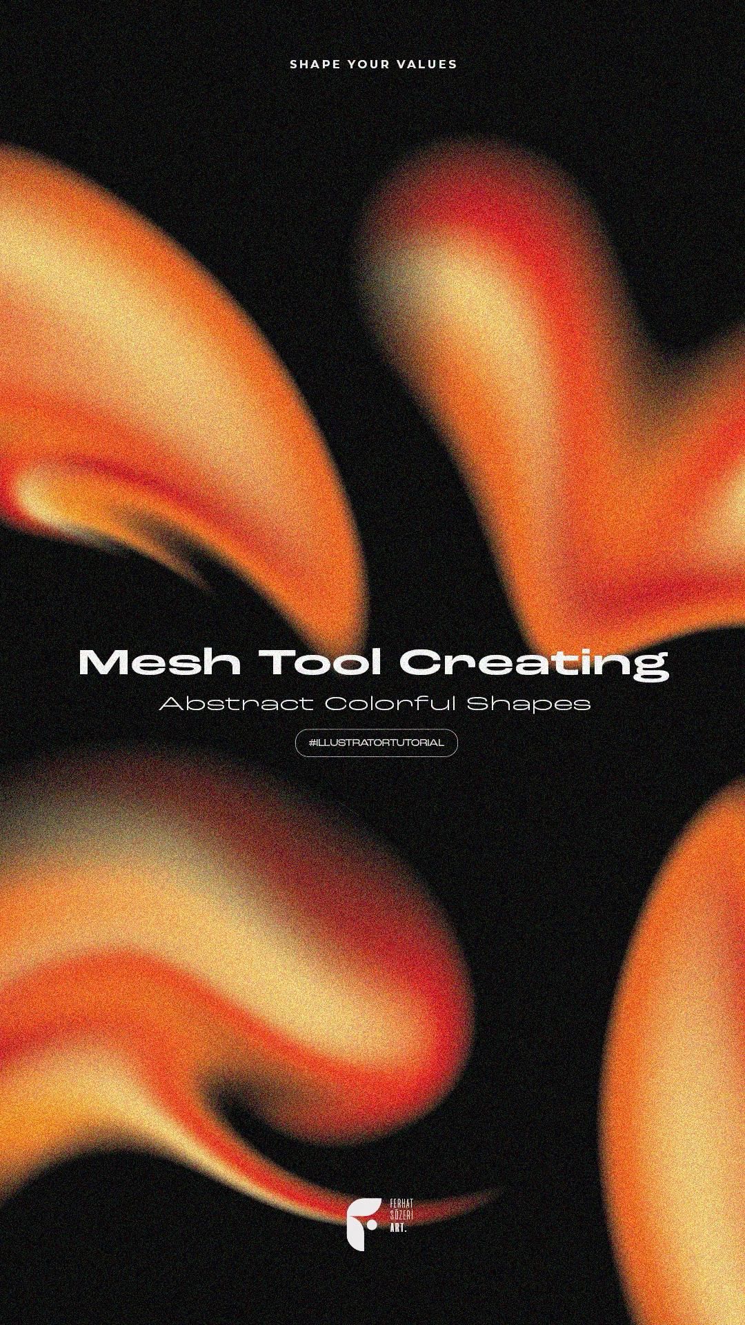 Mesh Tool Creating Abstract Colorful Shapes I Adobe Illustrator Tutorial