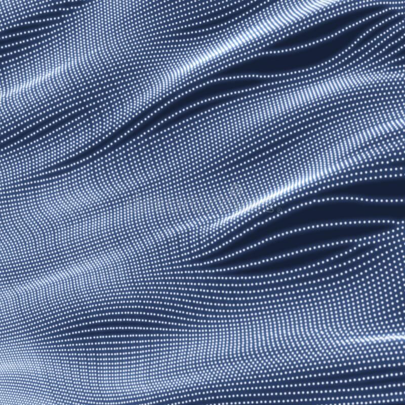 Array with Dynamic Particles. 3d Futuristic Technology Style. Texture Stock Vector – Illustration of chaotic, abstract: 187517576