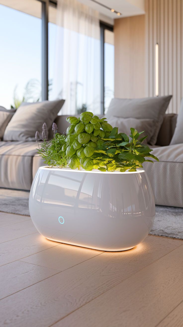 Futuristic Smart Plant Pod