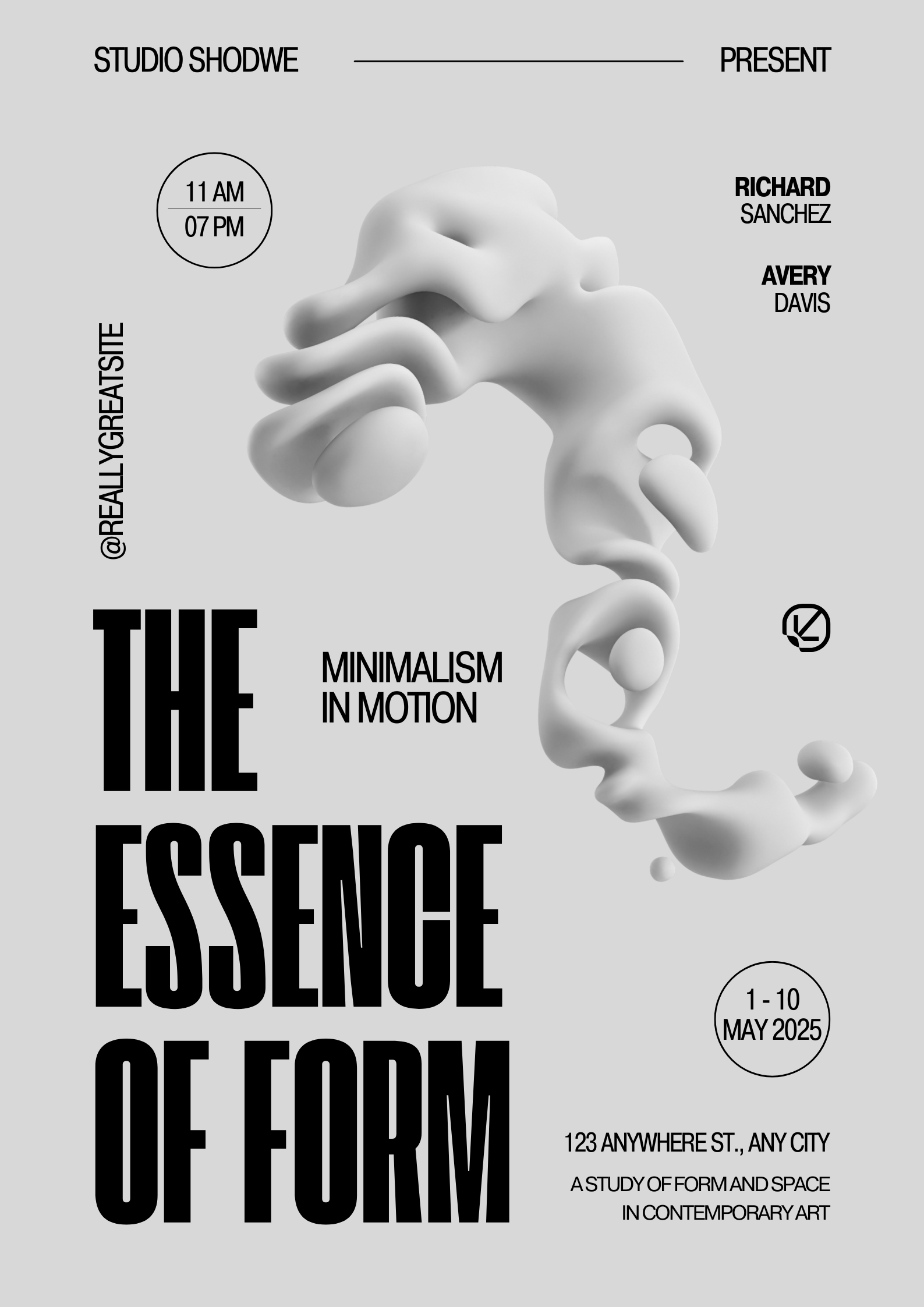 Canva Template | Minimalist Art Poster