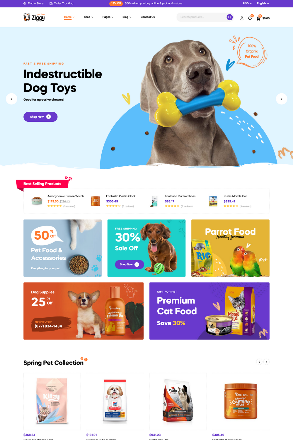 Ziggy – Pet Shop WordPress Theme