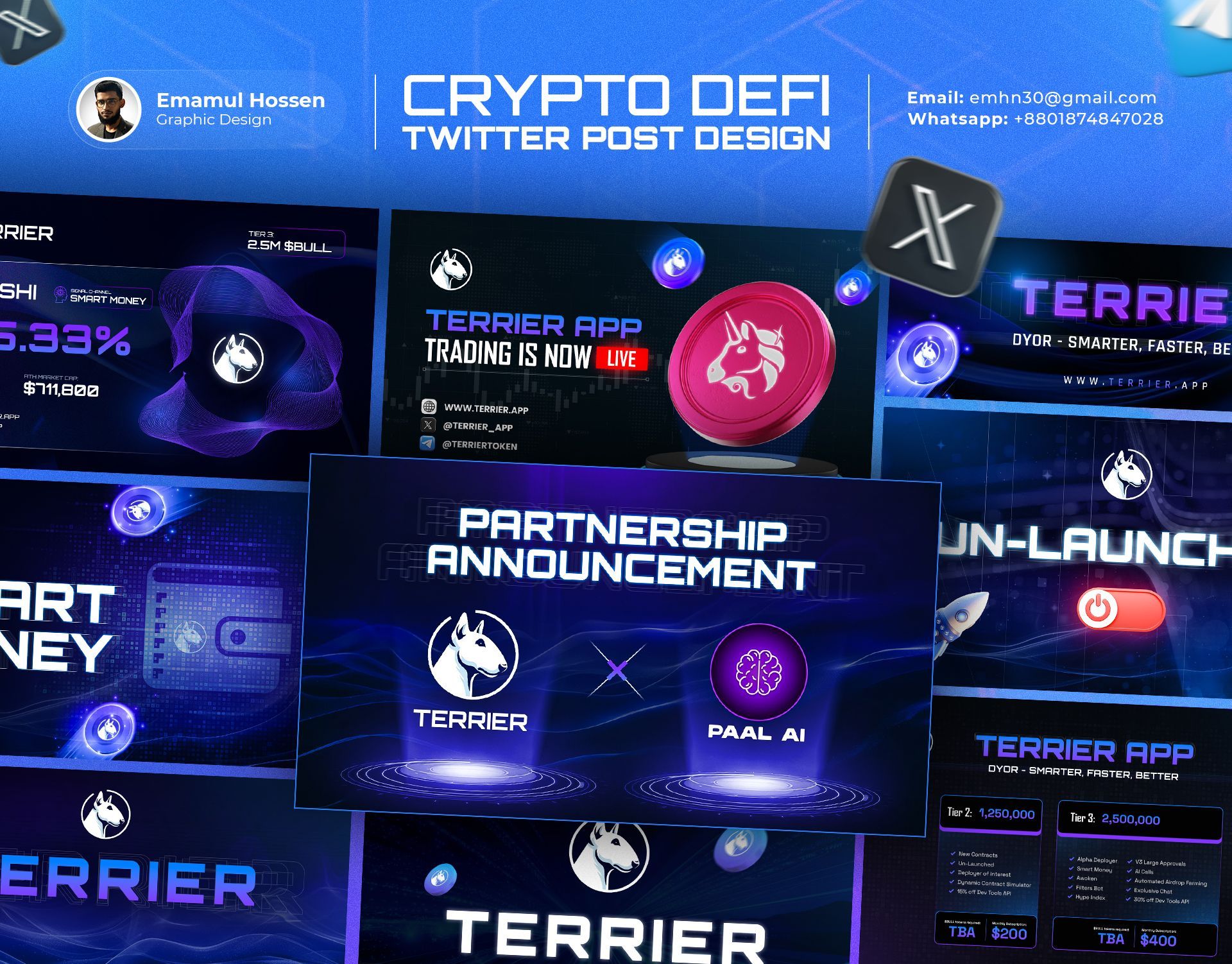 Crypto & DeFi Twitter Banner Design – Bold & Conversion-Focused
